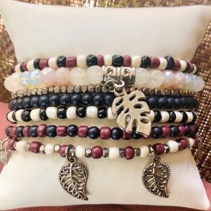 Handmade ETHNIC BOHO BRACELET STACK⭐️❤️CLOSEOUT❤Unique Bali Bracelets Beaded New